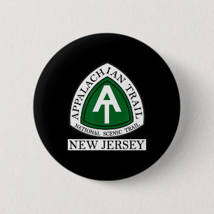 Appalachian Trail New Jersey Nj  6 Cm Round Badge