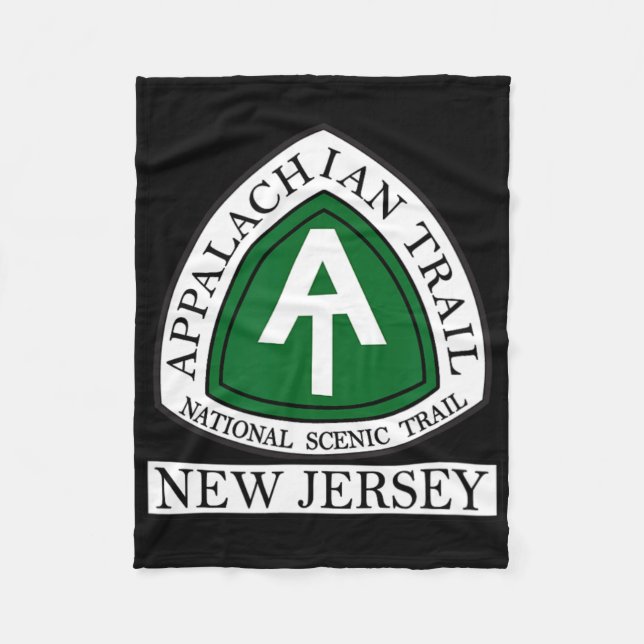 Appalachian Trail New Jersey Nj  Fleece Blanket (Front)
