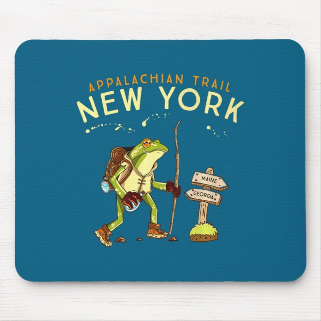Appalachian Trail New York Hiking Frog _1  Mouse Mat (Front)