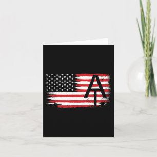 Appalachian Trail Patriotic American Flag Hiking G Card