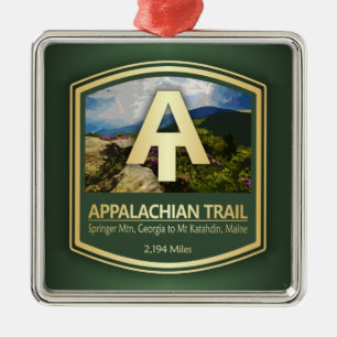 Appalachian Trail (PF) Metal Tree Decoration