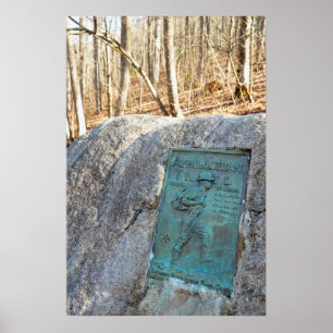 Appalachian Trail Plaque Unicoi Gap GA Poster