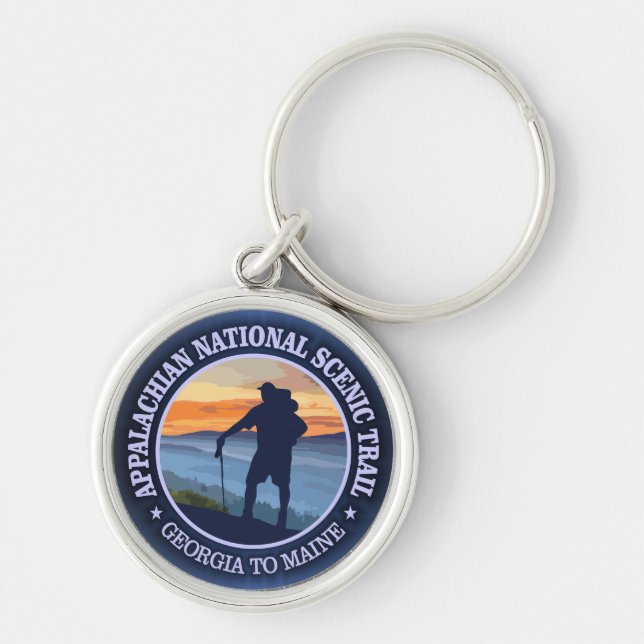 Appalachian Trail (rd)3 Key Ring (Front)
