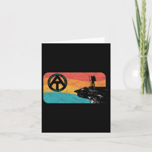 Appalachian Trail Retro Mcafee's Knob Hiking  Card