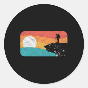 Appalachian Trail Retro Mcafee's Knob Hiking Shirt Classic Round Sticker