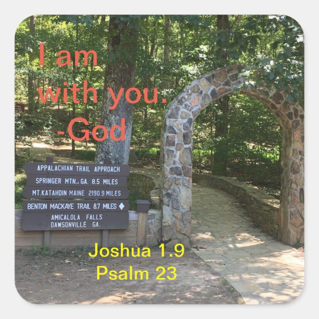 Appalachian Trail Start- Where does your hike lead Square Sticker (Front)