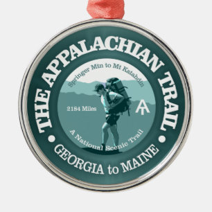 Appalachian Trail (T) Metal Tree Decoration