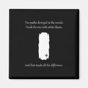 Appalachian Trail White Blaze Paths Diverged Magnet