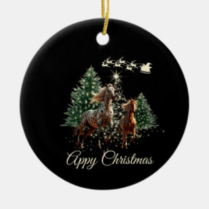 Appaloosa Christmas Ceramic Tree Decoration