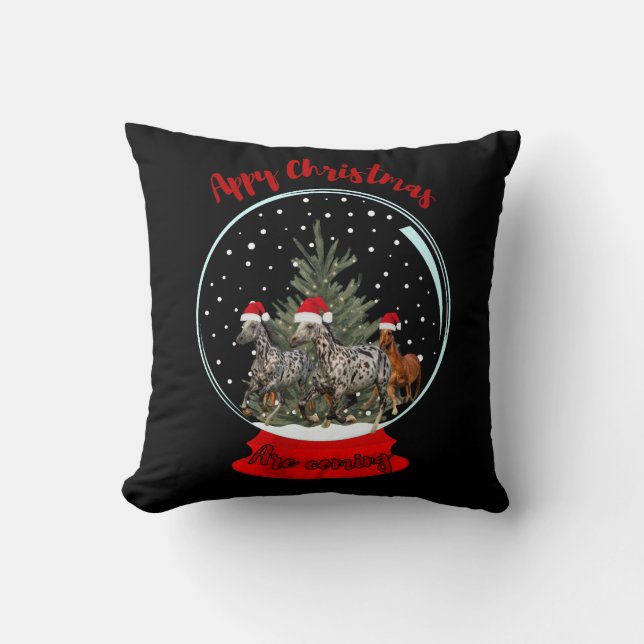 Appaloosa Christmas Cushion (Front)