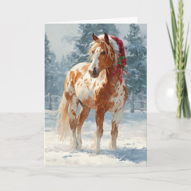Appaloosa  Christmas Greeting Card  (Front)