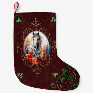 Appaloosa Colt and Christmas Presents Small Christmas Stocking