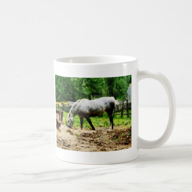 Appaloosa Eating Hay Coffee Mug (Right)