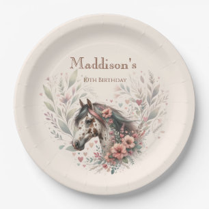 Appaloosa Horse Birthday Paper Plate