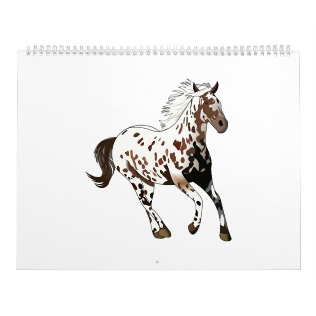 Appaloosa Horse - Horse Lover Gift, Horse Painting Calendar (Cover)