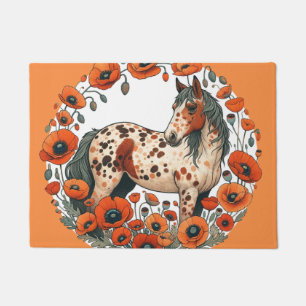 Appaloosa Horse Poppy Appy Horses                  Doormat
