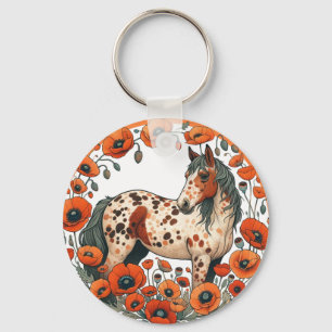 Appaloosa Horse Poppy Appy Horses                  Key Ring