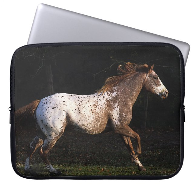 Appaloosa Horse Running 4 Laptop Sleeve (Front)