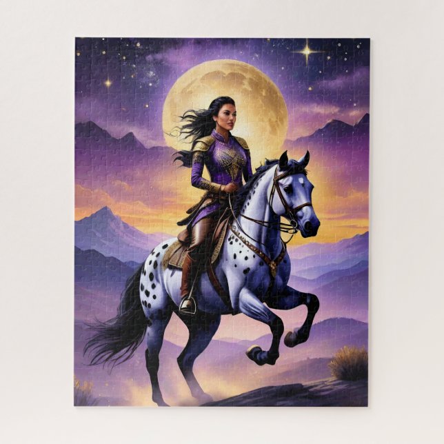 Appaloosa Horse Watercolor Leopard  Jigsaw Puzzle (Vertical)