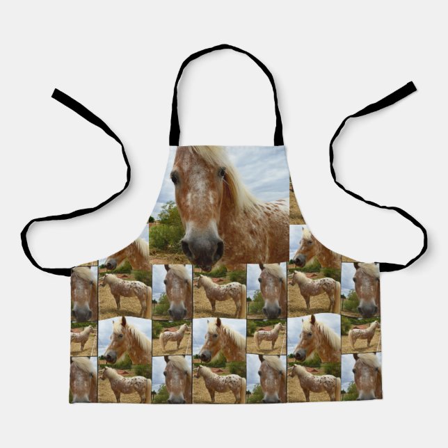 Appaloosa Horses Collage, Kids Full Print Apon Apron (Front)