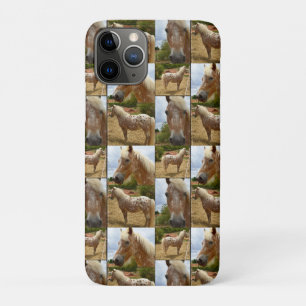 Appaloosa Horses Photo Collage,  iPhone 11 Pro Case