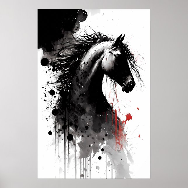 Appaloosa Ink Portrait Poster (Front)