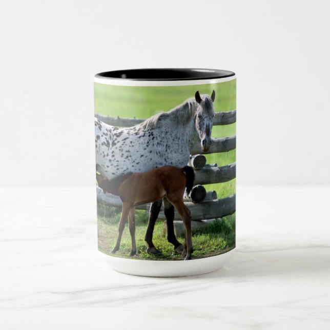 Appaloosa Mare and Colt Horse Mug (Center)