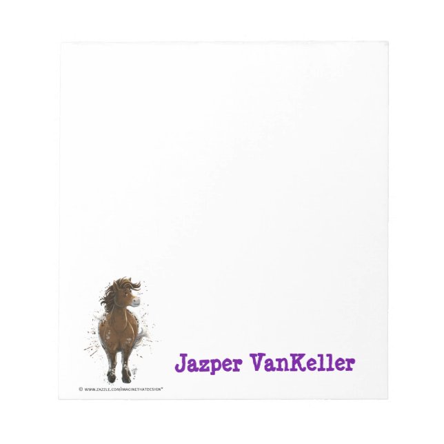 Appaloosa Painted Pony Notepad (Front)