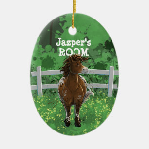Appaloosa Pony Ceramic Tree Decoration