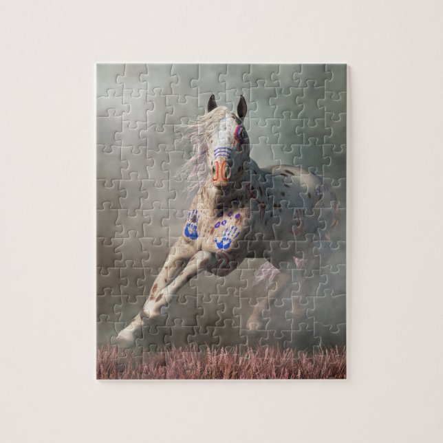 Appaloosa Warrior Horse Jigsaw Puzzle (Vertical)