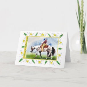 Appaloosa Western Pleasure Blank Christmas Card