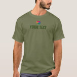 Apparel Fatigue Green Elegant Template Men's T-Shirt<br><div class="desc">Apparel Fatigue Green Elegant Template Men's Add Your Image And Text Here Men's Basic Dark T-Shirt.</div>