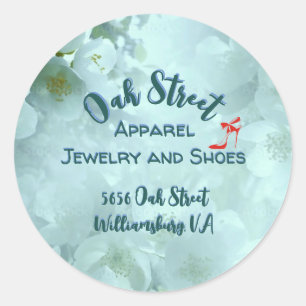 Apparel, Jewellery & Shoes Retail Promotional  Classic Round Sticker