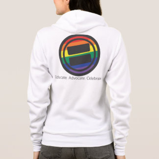 Apparel - Large LGBT Round with Tag and URL Hoodie