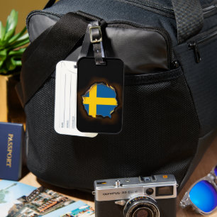 Apparel Sweden Flag Inside Me,Swedish burn marks Luggage Tag