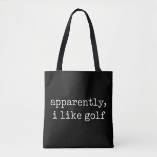 Apparently, I Like Golf Lover Golfing Golfer Tote Bag