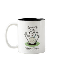 Apparently I Like Golf personalized Name 