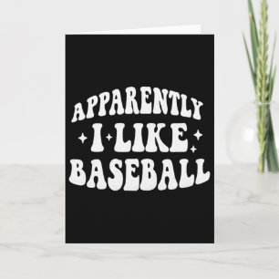 Apparently I Like Sell Funny Retro Sports Mom Or W Card
