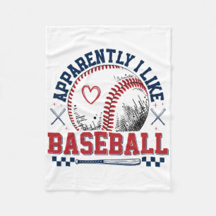Apparently I Like Sell Funny Sell Mom Dad Softll Fleece Blanket