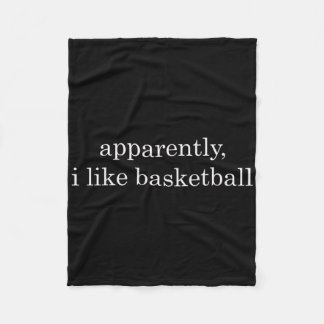 Apparently I Like Sketll Funny Fleece Blanket