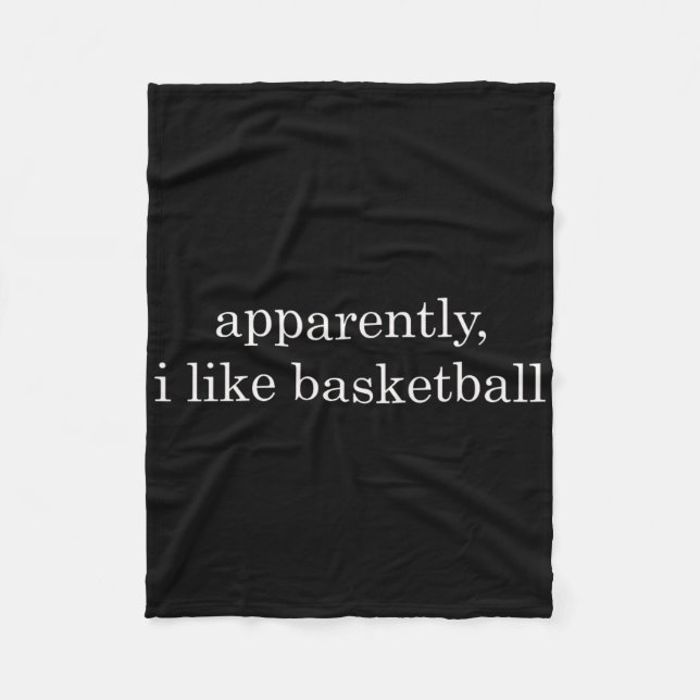 Apparently I Like Sketll Funny  Fleece Blanket (Front)