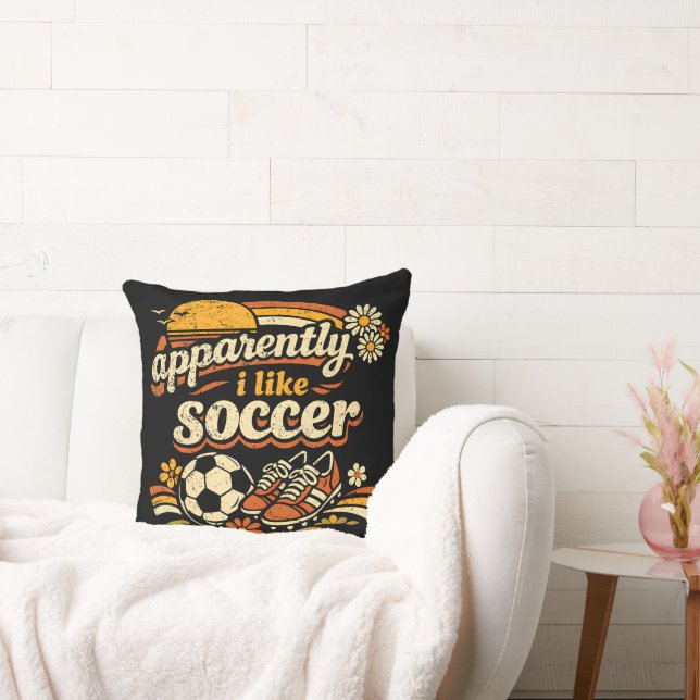 Apparently I Like Soccer Cushion (Couch)