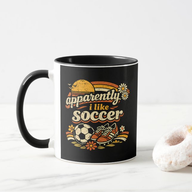 Apparently I Like Soccer Mug (With Donut)