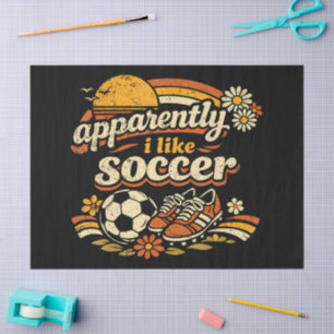 Apparently I Like Soccer Tissue Paper
