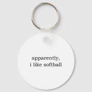 Apparently I Like Softll _3 Key Ring