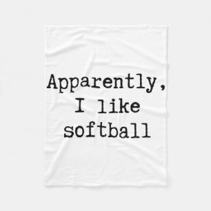 Apparently I Like Softll Funny Mom Dad Sister Brot Fleece Blanket