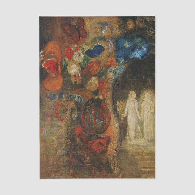 Apparition by Odilon Redon Tissue Paper (Front)