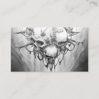 Apparition of Death: Gothic Skull Business Card
