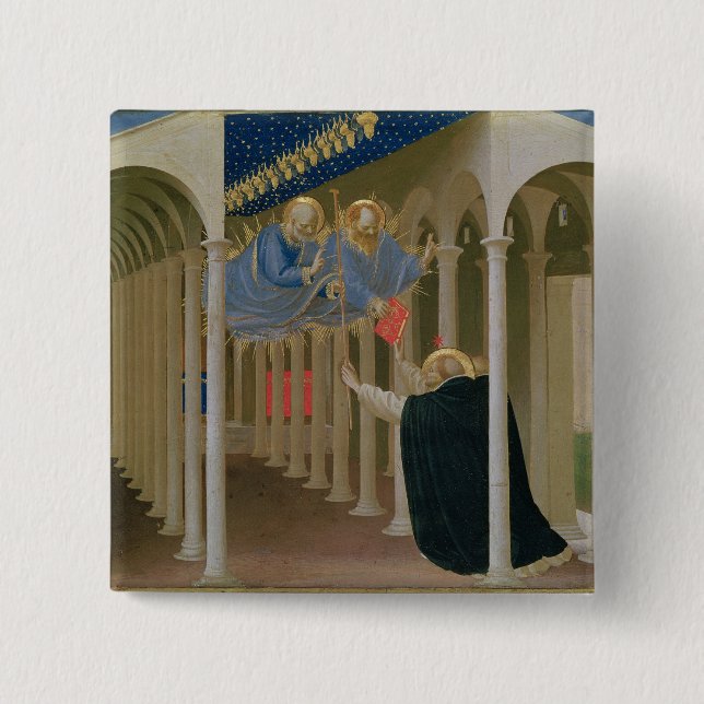 Apparition of SS. Peter and Paul to St. 15 Cm Square Badge (Front)