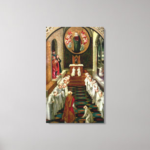 Apparition of the Virgin to a Community Canvas Print